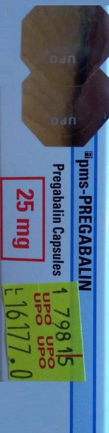 PMS-Pregabalin 25mg